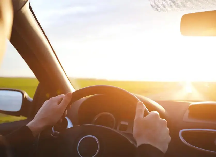 Car interior showing comfortable temperature with effective heat rejection