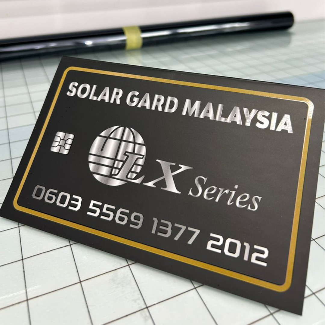 Serial-numbered warranty card