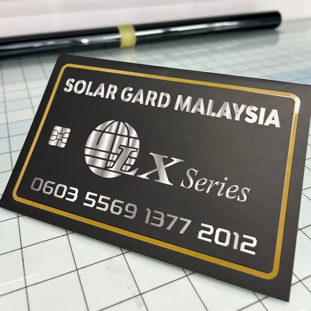 Serial-numbered warranty card